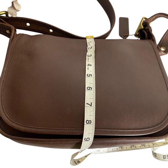 Coach Authentic Vintage Patricia Legacy Flap Leather Crossbody Brown - Picture 8 of 14
